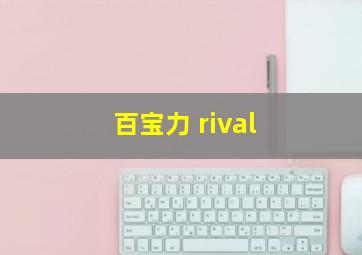 百宝力 rival